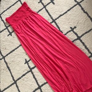 Hot pink maxi dress in size M